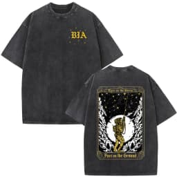 Washed Vintage Brothers in Arms ST Michael Protect Us T-shirt Forward Observations Group T-shirts Men Retro Oversized T Shirts