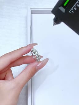 Real 1CT Round Certified Moissanite Diamond Engagement Ring for Women Wedding Elegant Fashion Original Luxury Jewelry