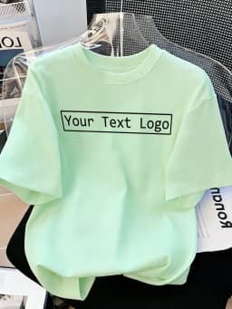 Customized Personalized Your Text Logo Female T Shirts Cotton Breathable Soft Workwear Casual Loose Home Clothes Trendy Y2K Tee