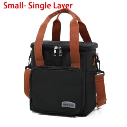 Insulated Lunch Box for Men & Women Collapsible Leakproof Double Cooler Bag Large Capacity Travel Camping Lunch Bags for Work