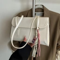 Soft PU Leather Women Shoulder Bag Large Capacity Square Shape Retro Handbag Lightweight Underarm Bag Women Female