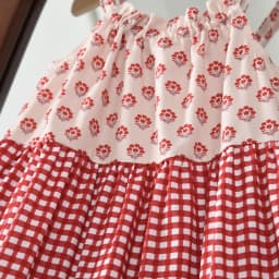 Bear Leader Korean Version Sweet and Cute Girls Clothing Suspender Printed Checkered Patchwork Dress New Summer Kids Clothes