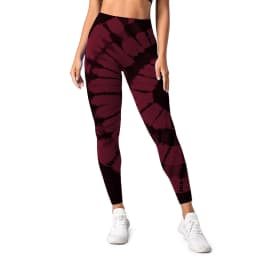 Tie Dye High Waist Leggings, Women's Tummy Control Butt Lift Workout Yoga Pants