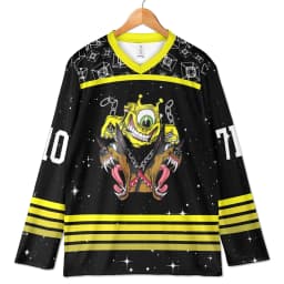 Spring Summer Men's Long-Sleeved Top Subtronics Rave Jersey Cyclop Hockey Shirt Bold Festival Outfit Athleisure Quick-drying Top