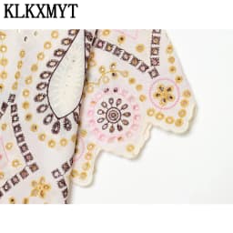 KLKXMYT Women's Fashion Hollow Out Embroidery Shirt Summer Short Sleeve Casual Daily Commute Wear Elegant Blouse Top