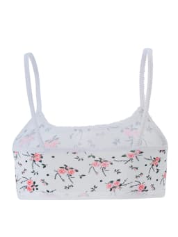 3 pcs girls' underwear, small tank tops, comfortable, simple and fashionable, floral print camisole underwear