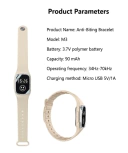 Lenovo Mosquito Repellent Bracelet Anti Mosquito Wristband DEET Free Outdoor Camping Hiking Waterproof Kids Adult