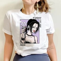 NANA Japanese Anime T-shirt Cartoon Print Unisex Tops Black Stones Streetwear Sweatshirt Men Women Tees Female Streetwear