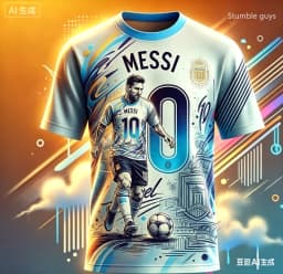 Mens Summer Kids Boys Messi Football Short Sleeve T-shirt Casual Sports Jersey Streetwear Tops Leisure And Outdoor