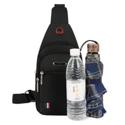 Casual Oxford Cloth Men Messenger Bags Black Blue Grey Brown USB Charge Port Sling Chest Bag Rectangle Men Crossbody Bag Male