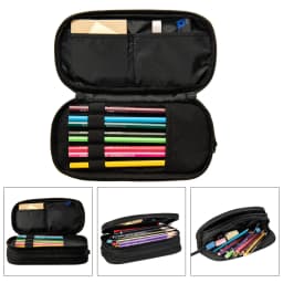 Large Capacity Bags for Child Cartoon Pokemon Dragonite Stained Glass Dragon Type Generation 1 School Pencil Bag
