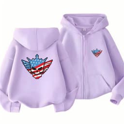 Children Hoodie Zip Up Cardigan Kid 3-12 Year Tops Cody Rhodes Wrestling Match Print Pattern Girl Pink Boy Black Coat Hoodies