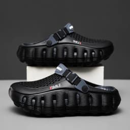 2026 Summer New Cave Shoes Outdoor Non slip Cool Slippers One Step Trendy Thick Bottom Odor proof Beach Shoes