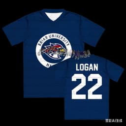 Off Campus Briar University Jersey Graham 44 22 DI LAURENTIS 66 Tucker46 T-shirt V-neck Short Sleeve women parent-child T-Shirt