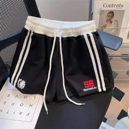 Y2K American Retro Letter Printed Sportswear Women's Summer New Style Sexy Loose Multi-Functional Hot Pants High Waist Straight