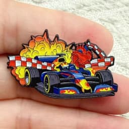8pcs Creative Sports Car Enamel Pins Set Cartoon Brooch Lapel Pin Badge for Backpack Clothing Fashion Jewelry Accessory