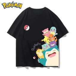Pokémon Handheld Game Merchandise T-shirt Men's and Women's Summer New Y2K Harajuku Loose Casual Versatile Short-sleeved Top