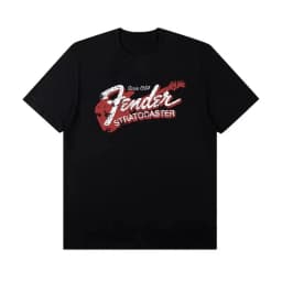 Fender EST 1946 Vintage Logo T-shirt Men Women Casual Cotton Short Sleeve Tee Rock Music Guitar Fans Unisex Tops