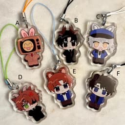 Anime Character Acrylic Keychain Phone Charm Gift for Fans GSGW Theme Collectible Accessories
