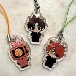 Anime Character Acrylic Keychain Phone Charm Gift for Fans GSGW Theme Collectible Accessories