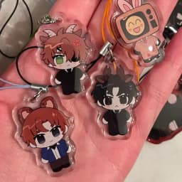Anime Character Acrylic Keychain Phone Charm Gift for Fans GSGW Theme Collectible Accessories