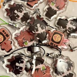Anime Character Acrylic Keychain Phone Charm Gift for Fans GSGW Theme Collectible Accessories