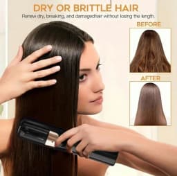 Rechargeable Cordless Split Hair Clipper, Split Hair Trimmer, Capable of Removing Damaged Hair and Caring for Hair Color.