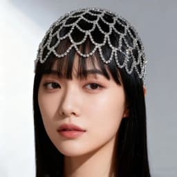 Exotic Style Mesh Hair Chain Cross-Border New Product Full Diamond Crystal Geometric Headband Luxurious Hair Accessory