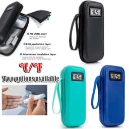 with Thermometer Display Insulin Cooler Travel Case Waterproof Thermal Insulated Refrigerated Medicine Organizer Bag Waterproof