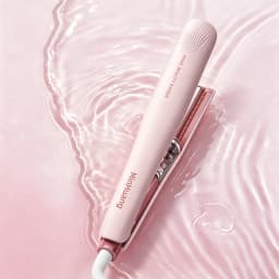 Cold Mist Hair Straightener Steam Flat Iron Anti Frizz Ceramic Coating Negative Ion Rotating Cord Straightener Curler 2 in 1
