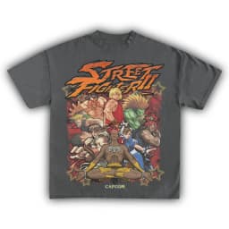 Street Fighter II Characters Graphic T-shirt Men's Women's Casual Cotton Streetwear Short Sleeve O-neck Tee