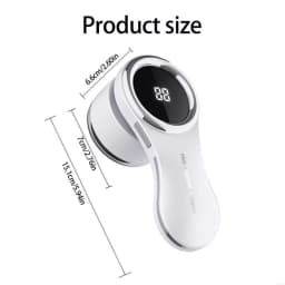 SoftAura 2-Blades Electric Lint Remover Fabric Shaver LCD Display USB Rechargeable Clothes Fuzz Remover for Home