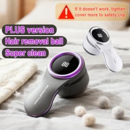 SoftAura 2-Blades Electric Lint Remover Fabric Shaver LCD Display USB Rechargeable Clothes Fuzz Remover for Home