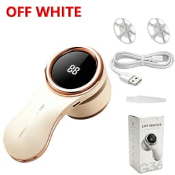 SoftAura 2-Blades Electric Lint Remover Fabric Shaver LCD Display USB Rechargeable Clothes Fuzz Remover for Home