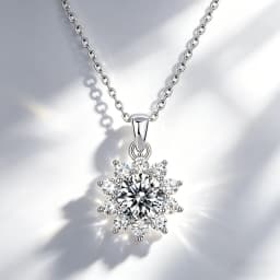 S925 Silver Crescent Moissanite D VVS Women's Necklace Luxury Star and Moon Pendant Elegant Clavicle Chain Cute Jewelry