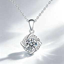 S925 Silver Crescent Moissanite D VVS Women's Necklace Luxury Star and Moon Pendant Elegant Clavicle Chain Cute Jewelry