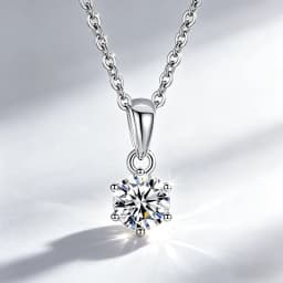S925 Silver Crescent Moissanite D VVS Women's Necklace Luxury Star and Moon Pendant Elegant Clavicle Chain Cute Jewelry