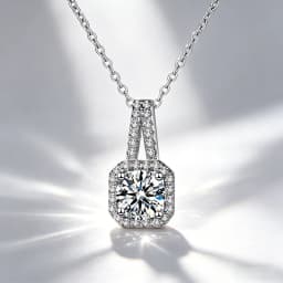S925 Silver Crescent Moissanite D VVS Women's Necklace Luxury Star and Moon Pendant Elegant Clavicle Chain Cute Jewelry