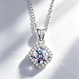 S925 Silver Crescent Moissanite D VVS Women's Necklace Luxury Star and Moon Pendant Elegant Clavicle Chain Cute Jewelry