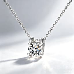 S925 Silver Crescent Moissanite D VVS Women's Necklace Luxury Star and Moon Pendant Elegant Clavicle Chain Cute Jewelry