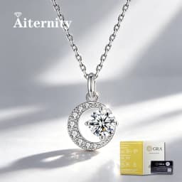 S925 Silver Crescent Moissanite D VVS Women's Necklace Luxury Star and Moon Pendant Elegant Clavicle Chain Cute Jewelry