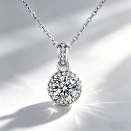 S925 Silver Crescent Moissanite D VVS Women's Necklace Luxury Star and Moon Pendant Elegant Clavicle Chain Cute Jewelry