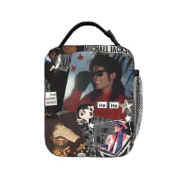 Insulated Lunch Bags Singer Michael Jacksons MJ Tour 2026 Merch Food Box INS Trendy Thermal Cooler Lunch Box For School