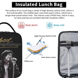Insulated Lunch Bags Singer Michael Jacksons MJ Tour 2026 Merch Food Box INS Trendy Thermal Cooler Lunch Box For School