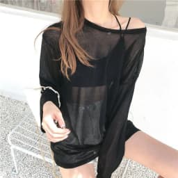 Sheer T-shirts Women Summer Sun-proof Cool Breathable Long Sleeve T Shirt Solid Loose All-match See Through Sun Protection Top