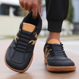 Flat Bottomed Barefoot Shoes for Men and Women Wide Toe Ankle Boots Outdoor Anti Slip Synthetic Leather Shoes Spring and Autumn