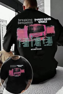 Fashion 2026 Three Days Grace Canada Band Graphic TShirt Mens Womens Cotton Tee Summer Casual Short Sleeve Round Neck Clothing
