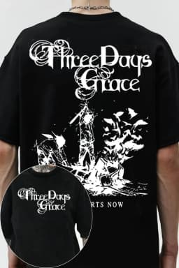 Fashion 2026 Three Days Grace Canada Band Graphic TShirt Mens Womens Cotton Tee Summer Casual Short Sleeve Round Neck Clothing