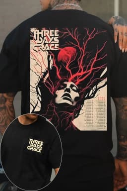 Fashion 2026 Three Days Grace Canada Band Graphic TShirt Mens Womens Cotton Tee Summer Casual Short Sleeve Round Neck Clothing