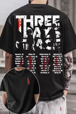 Fashion 2026 Three Days Grace Canada Band Graphic TShirt Mens Womens Cotton Tee Summer Casual Short Sleeve Round Neck Clothing